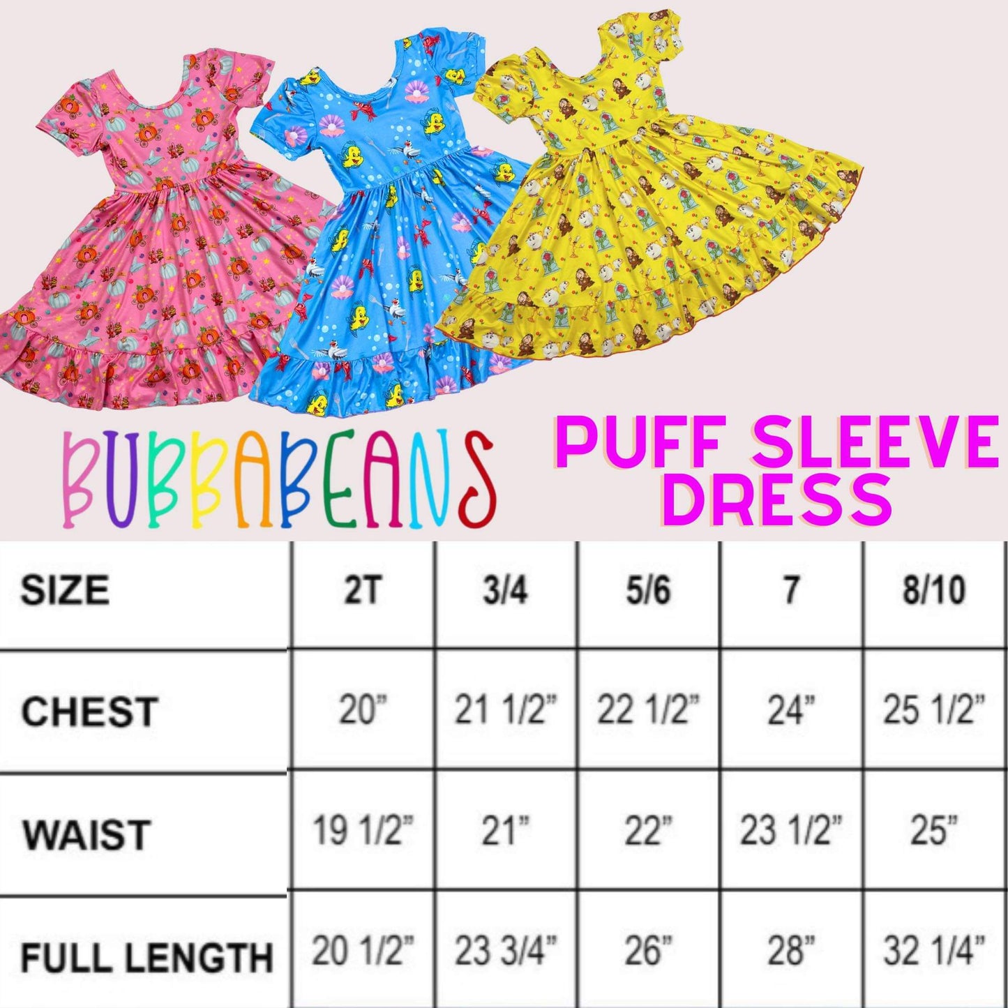 Holiday Princess - BB Puff Sleeve Twirl Dress (ETA: Mid-October)