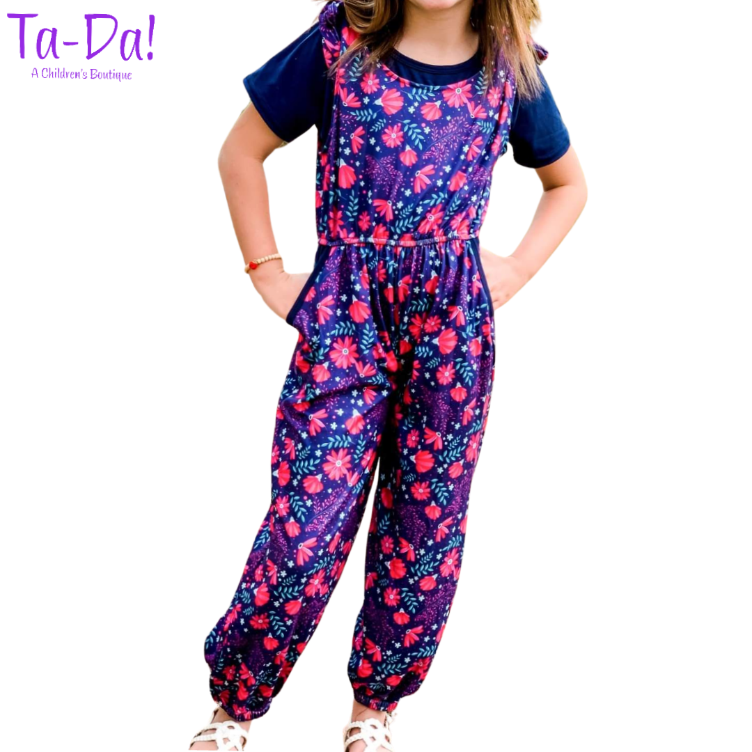 Magenta Floral - WK Overall Set