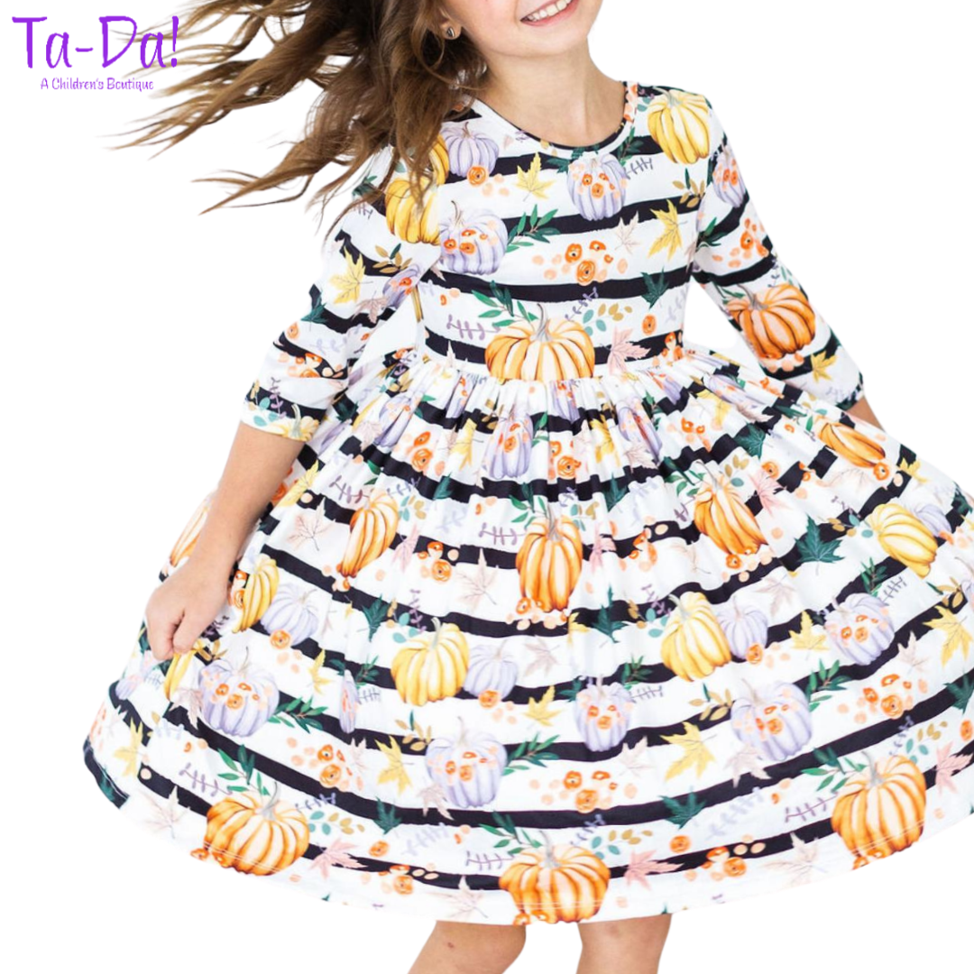 Pumpkins & Peonies - MR Twirl Dress