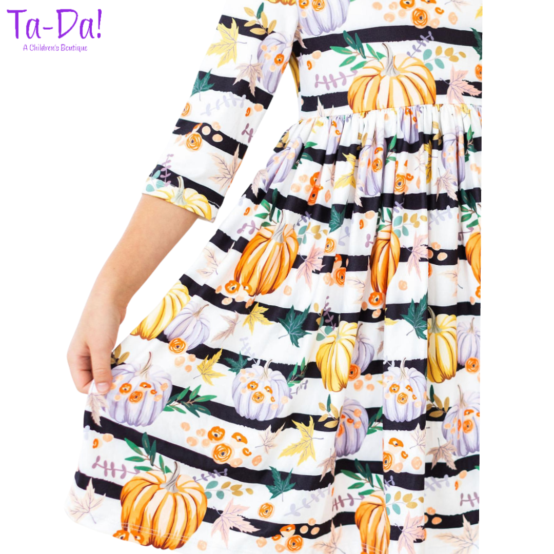 Pumpkins & Peonies - MR Twirl Dress