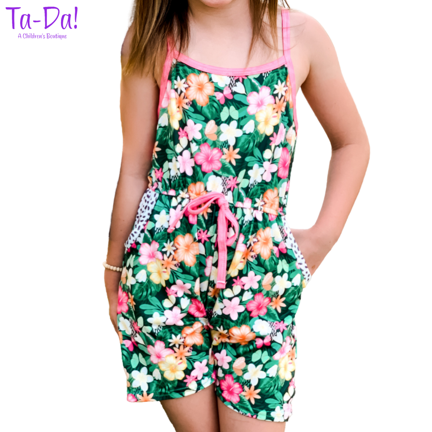 Island Blossoms - WK Shorts Romper