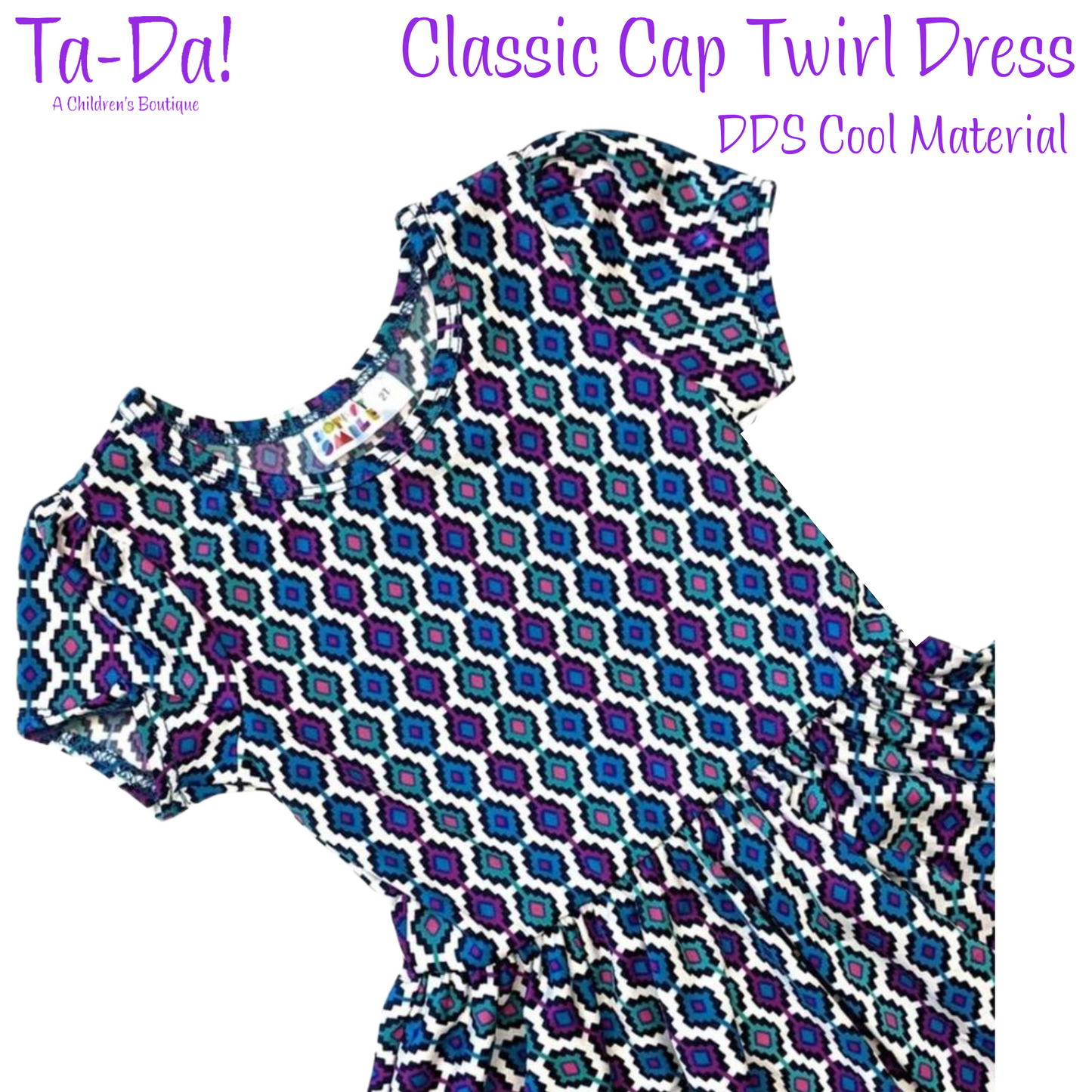 Blue, Teal & Purple Geo Print - DDS Classic Cap