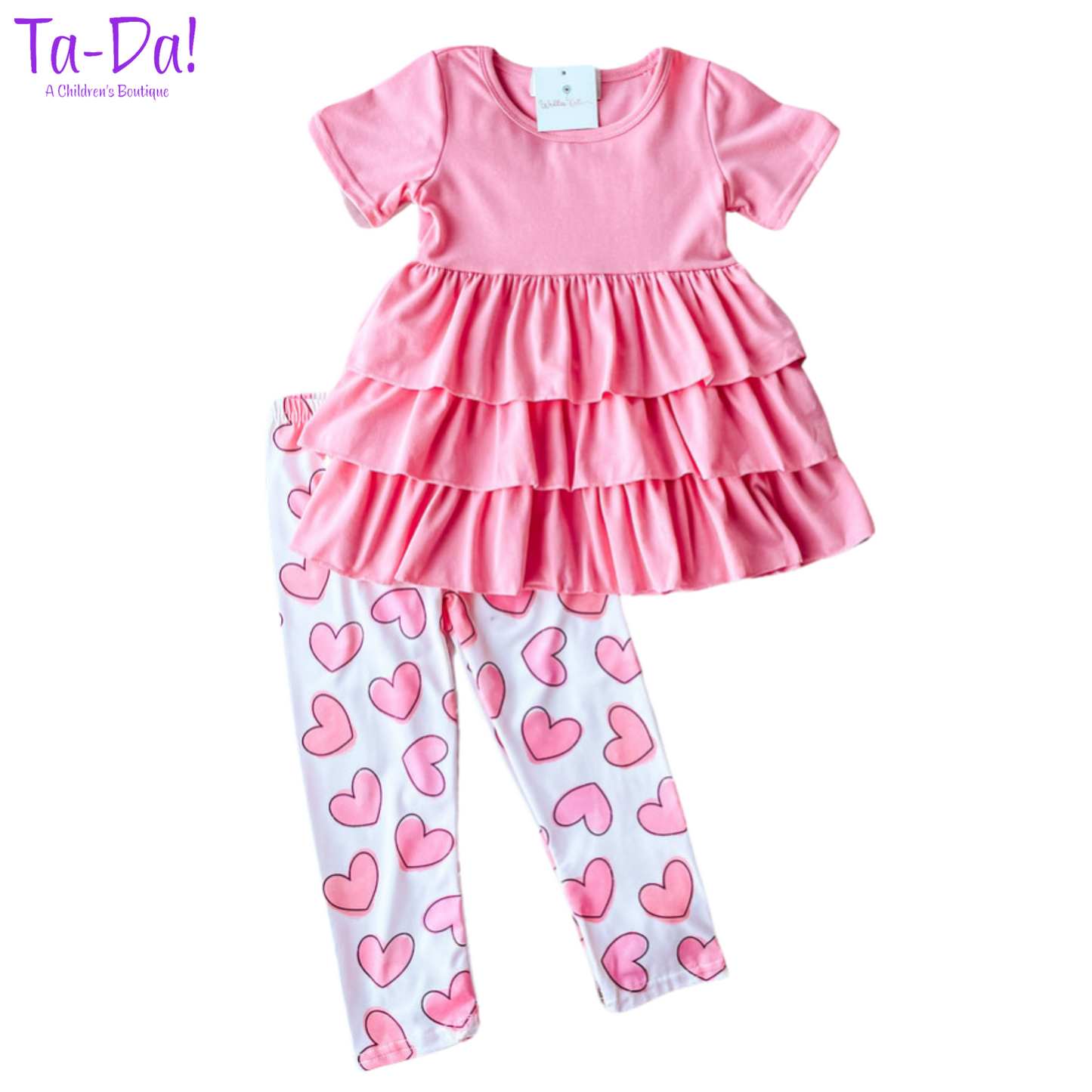 Pink Hearts - WK Pants Set