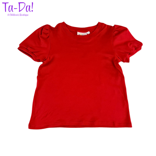 Ruby Red - BB Puff Sleeve Tee (ETA:Mid October)