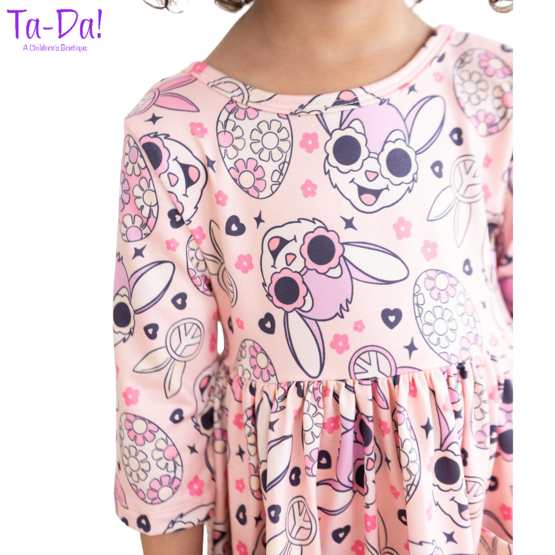 Peace & Bunnies - MR Twirl Dress