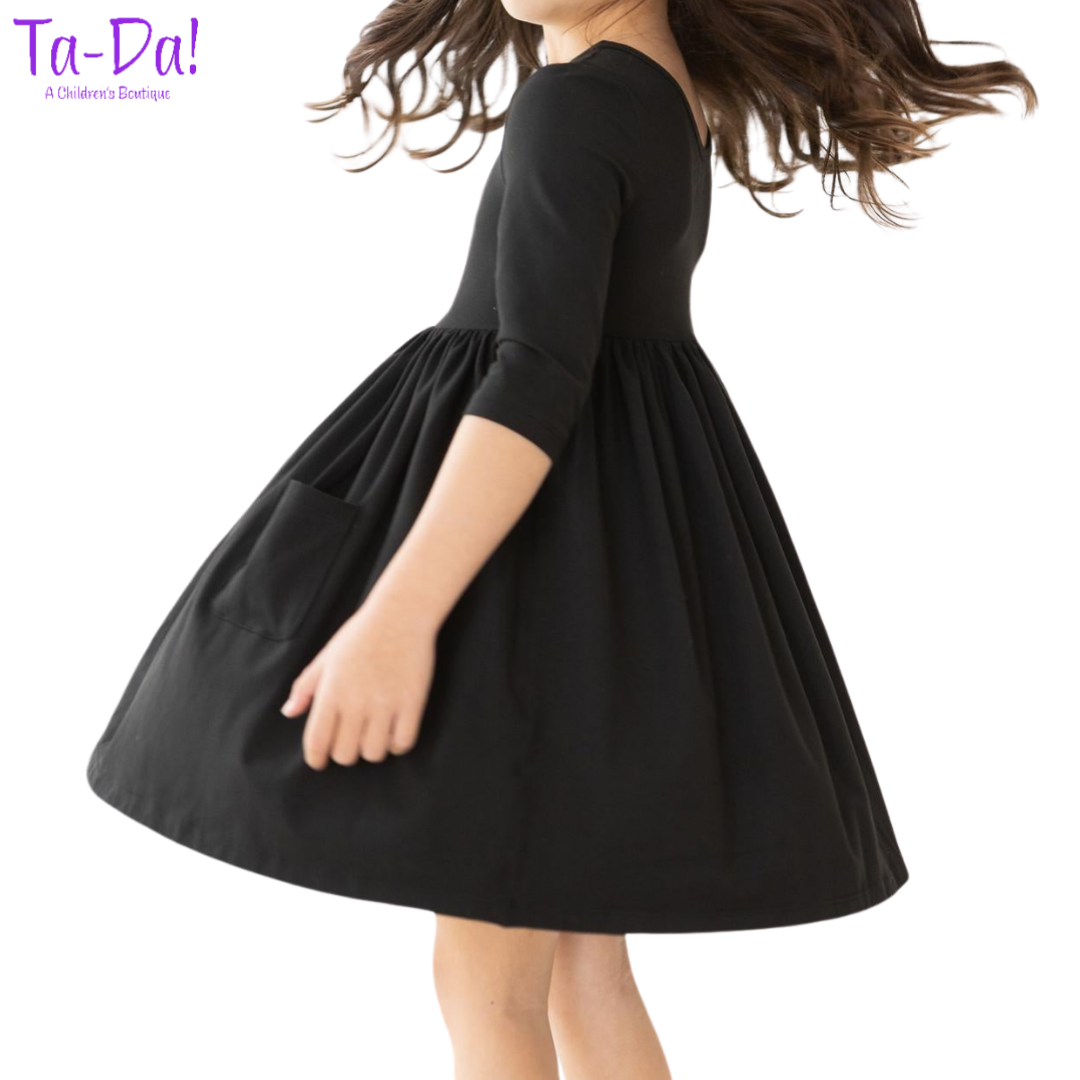 Black - MR Pocket Twirl Dress