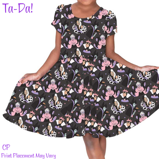 Evil Magic - CP Bamboo Short Sleeve Twirl Dress (ETA: Mid September)