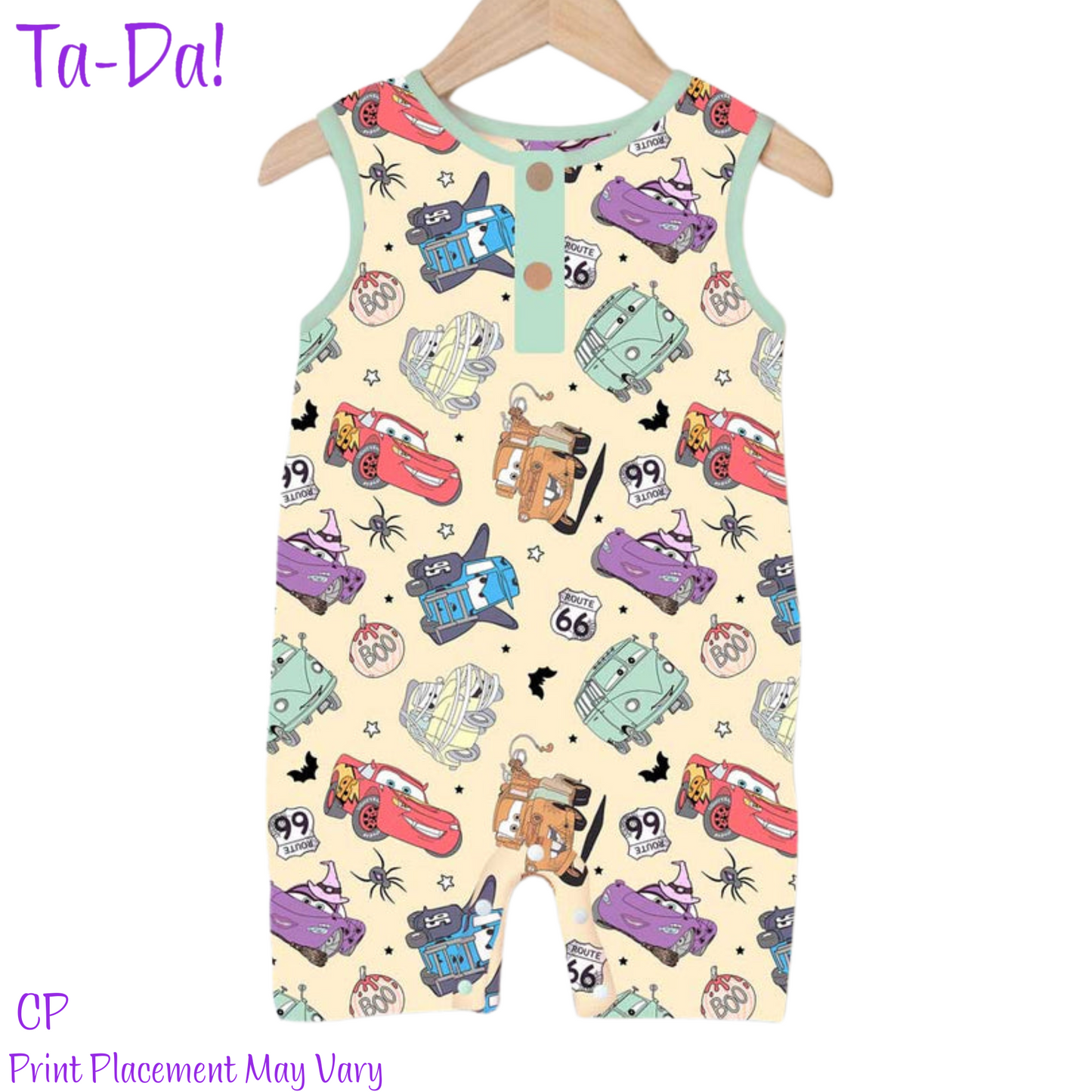 Halloween Springs - CP Bamboo Baby Tank Romper  (ETA: Mid September)