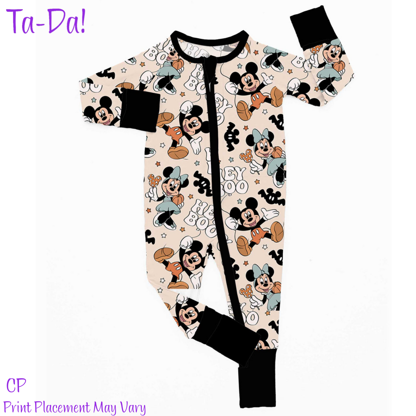 Hey Boo! - CP Bamboo Zippy Romper (ETA: Mid September)