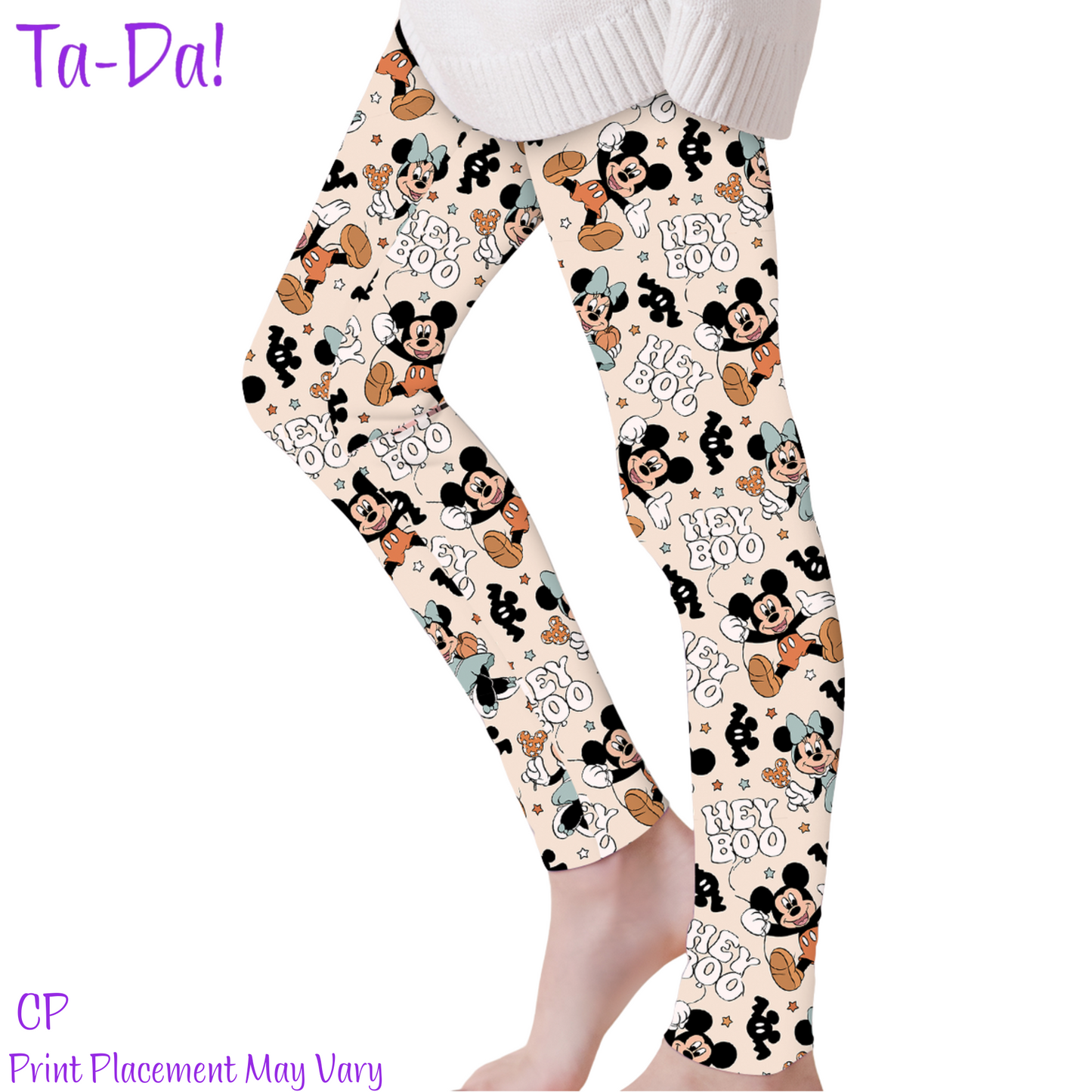 Hey Boo! - CP Kids & Adult Leggings (ETA: Mid September)