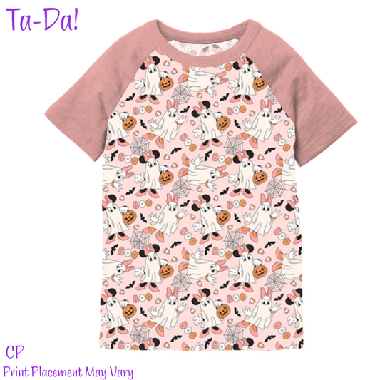 Mini Ghosts - CP Kids & Adult Bamboo Short Sleeve Tee (ETA: Mid September)