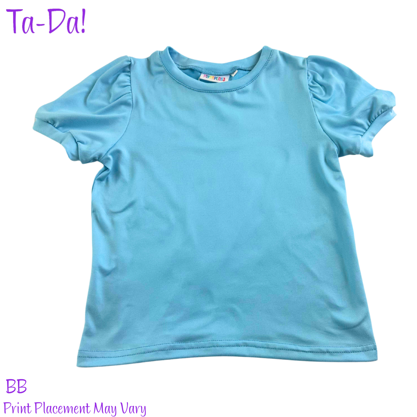 Blue Skies - BB Puff Sleeve Tee